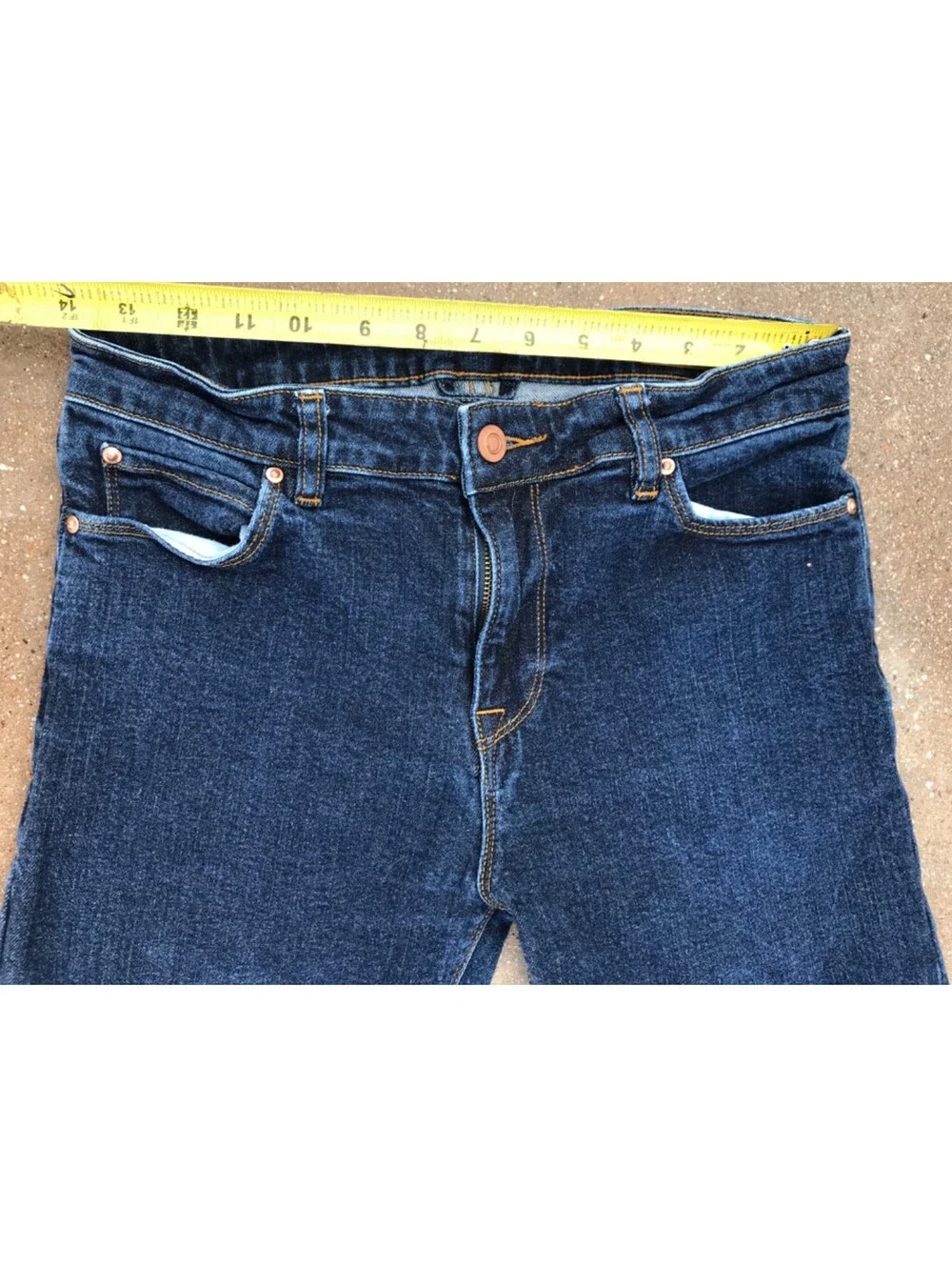 ASOS DESIGN Skinny Straight leg blue light wash jeans mens 30W x 32L